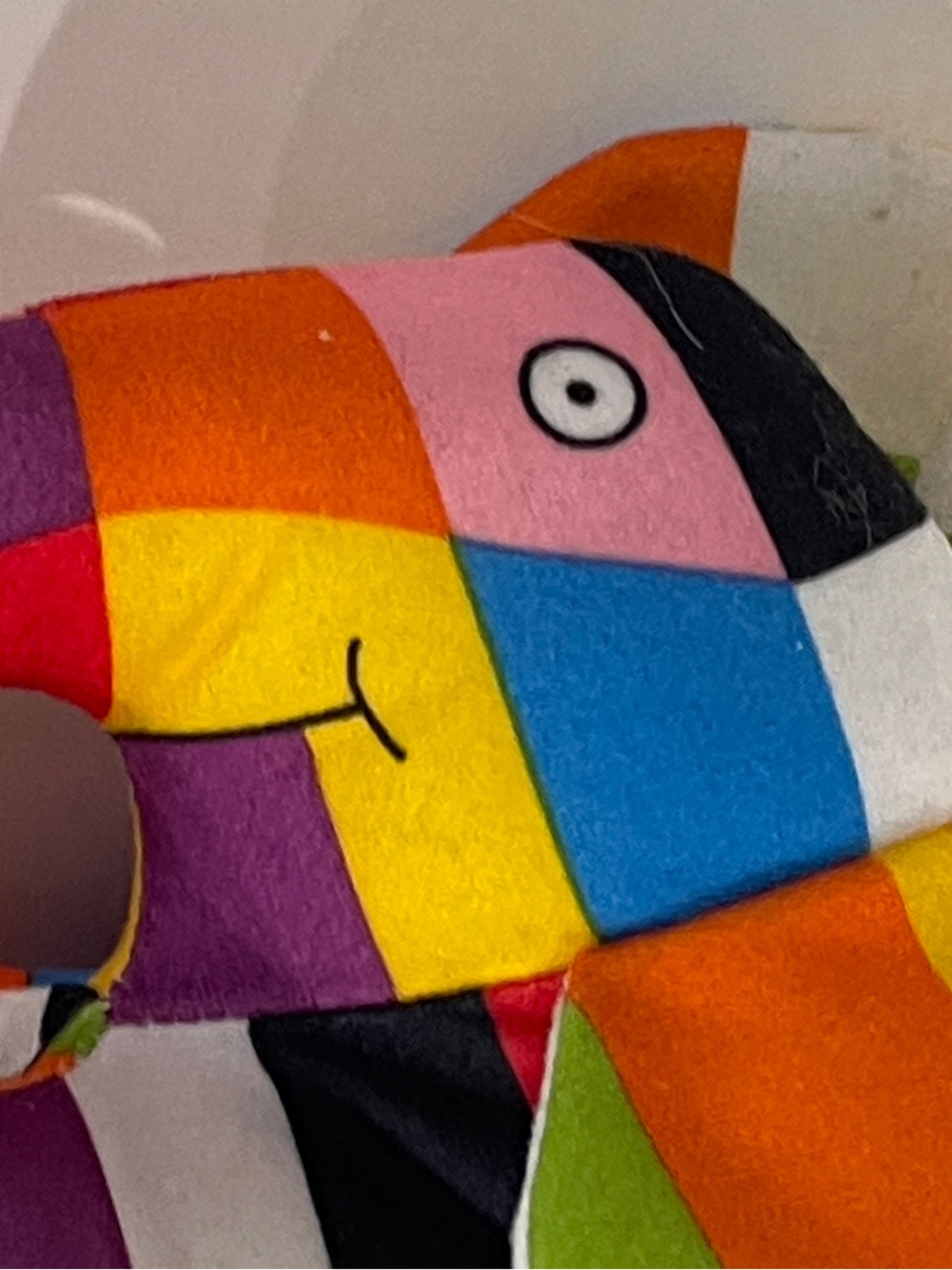 Elmer the Patchwork Elephant Plush Toy 1996 David McKee Tags Attached - Picture 8 of 10